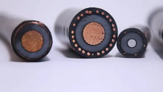 단일 코어 XLPE 절연 고전압 알루미늄 도체 전기 지하 전원 케이블