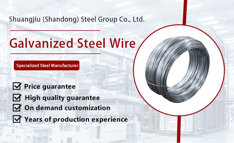 High Quality Manufacturer Supply Gi Rod Hot Dipped Galvanized Steel Wire